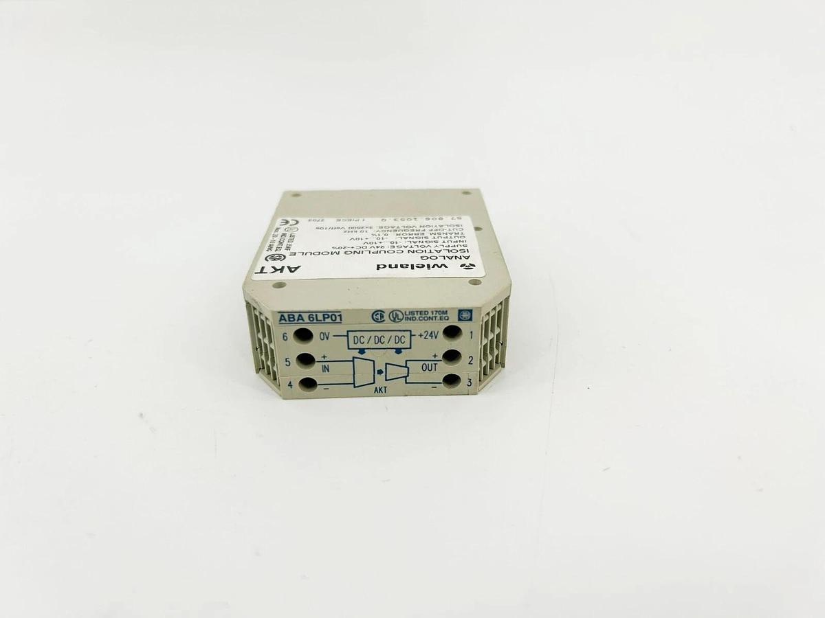 New Wieland 57.806.1053.0 AKT Analog Isolation Coupling Module 24VDC