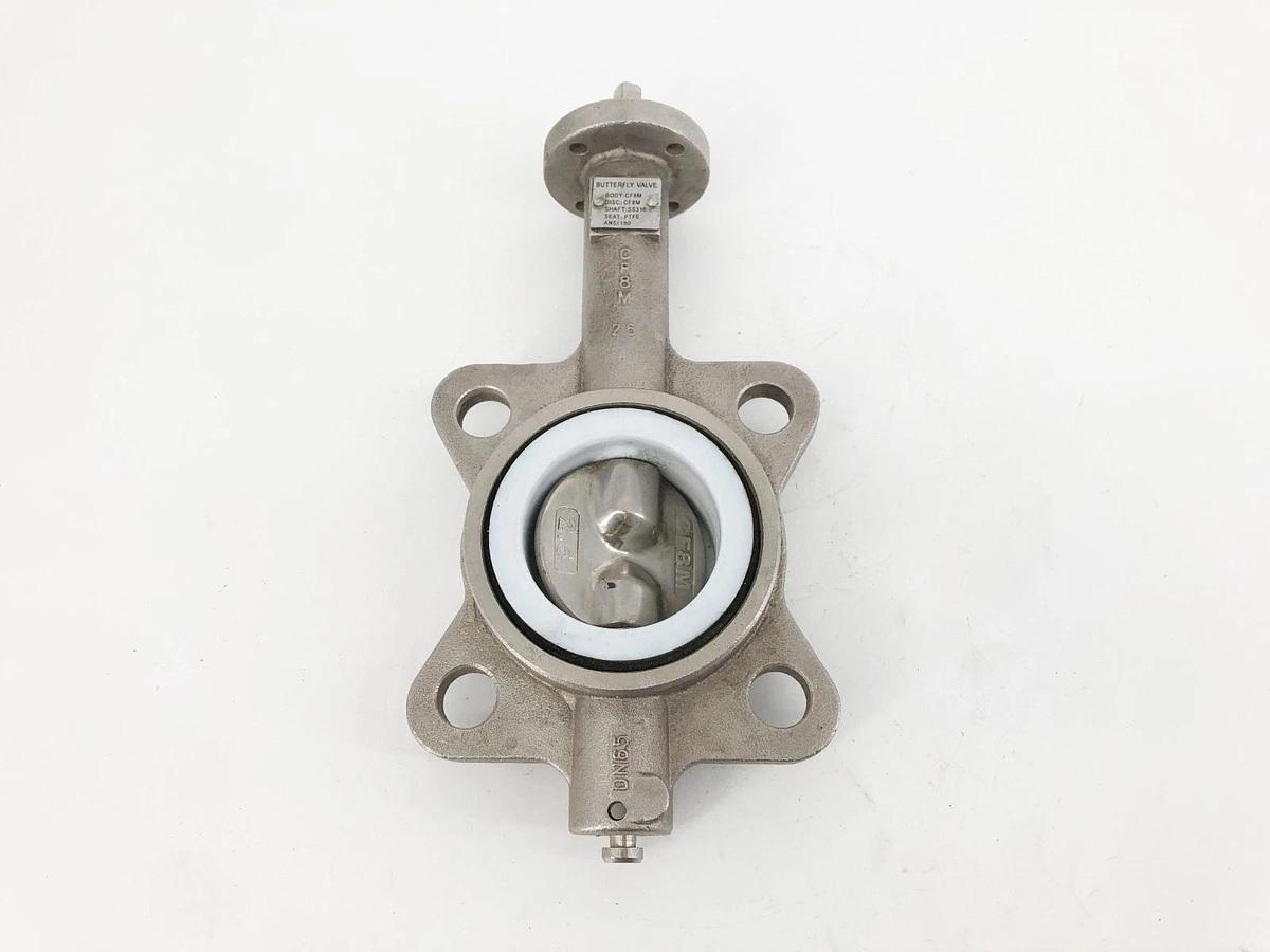 New 2-1/2" Butterfly Valve Disc/ Body: CF8M Shaft: SS316 DN65 - No Box