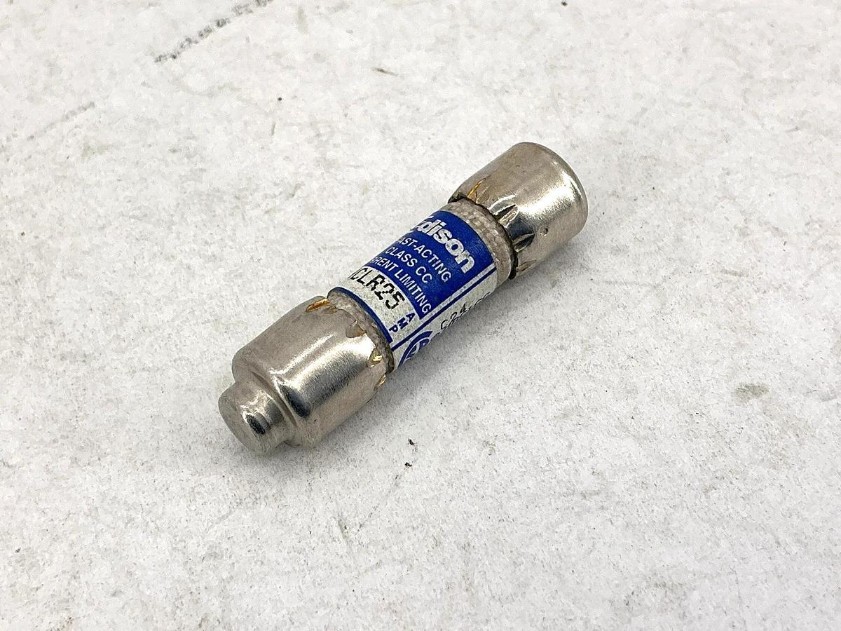 Lot of 4 New Edison HCLR25 Fast Acting Current Limiting Class CC Fuse 25A 600V