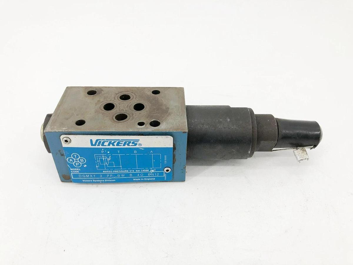 Used Vickers DGMX1-3-PP-BW-B-40-EN12 Hydraulic Pressure Reducing Valve