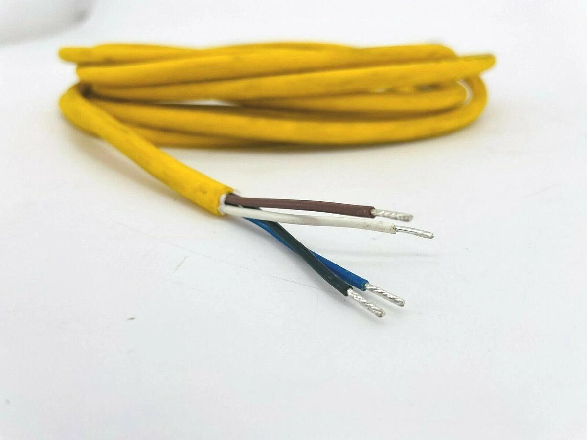 Used New Turck RKC 4.4T-4 Cordset M12 Female to Pigtail 4M U5300 No Bag