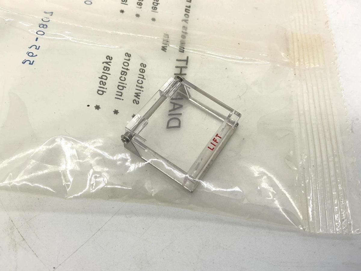 Lot of 2 New Dialight 565-0807 Switch Bezel Cap Clear 5650807