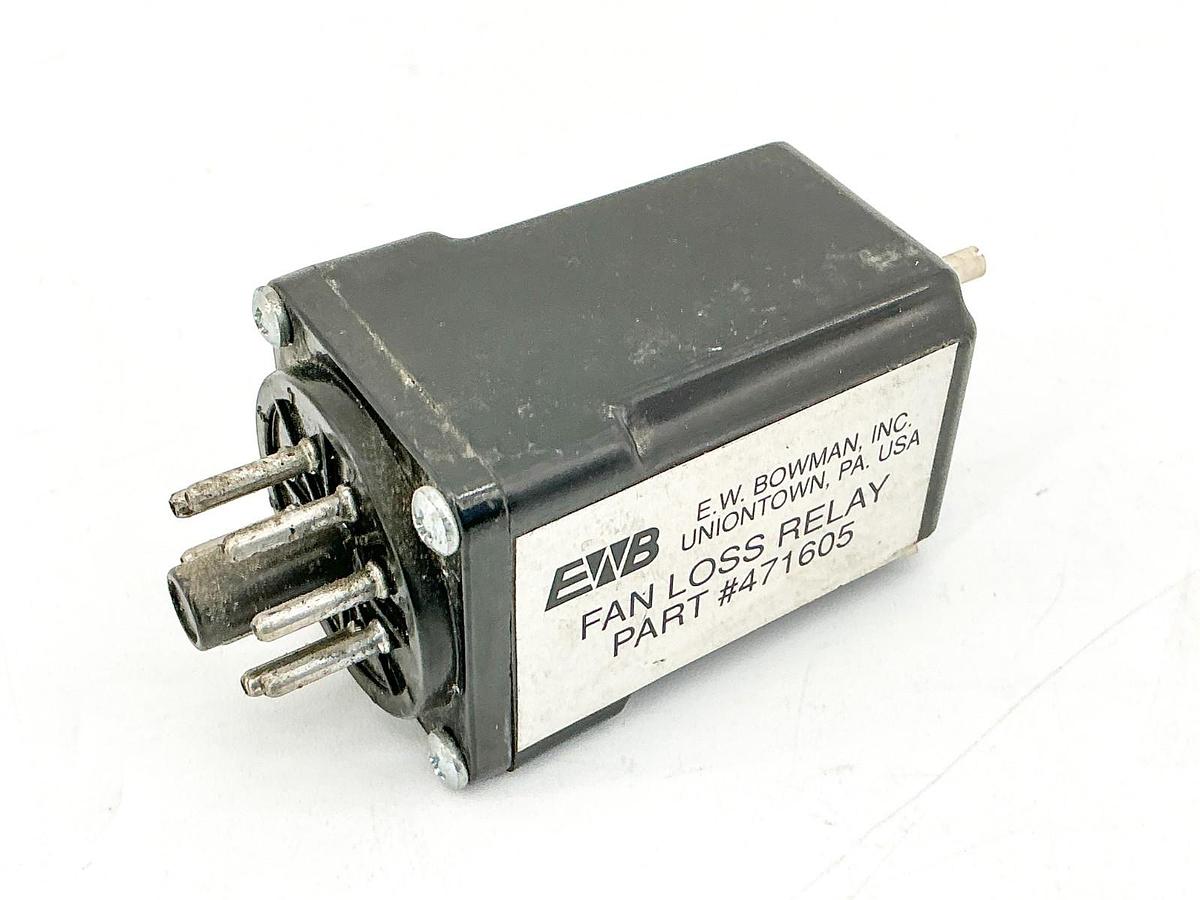Used E.W. Bowman 471605 Fan Loss Relay 8-Pin