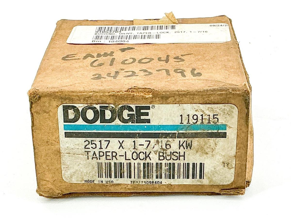 New Dodge 2517X1-7/16 Taper-Lock Bushing 1-7/16" Bore 119115