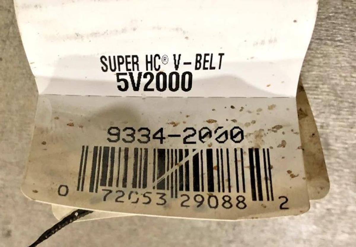 New Gates 5V2000 Super HC V-Belt 9334-2000 - No Box