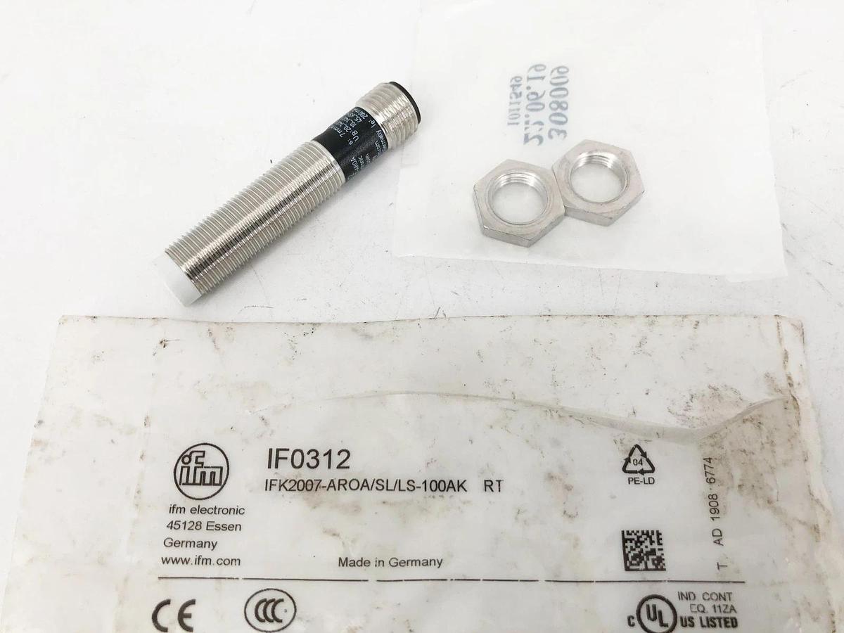 New IFM IF0312 Proximity Sensor 20-140VAC IFK2007-AROA/SL/LS-100AK