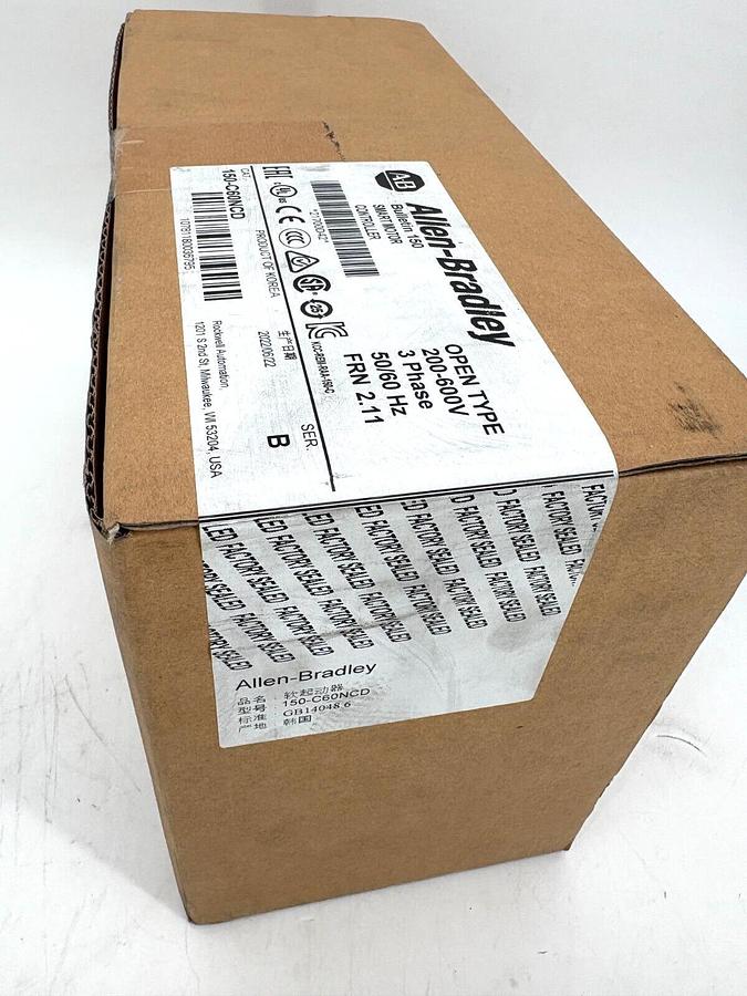 Used Factory Sealed Allen Bradley 150-C60NCD Ser. B SMC-3 Smart Motor Controller
