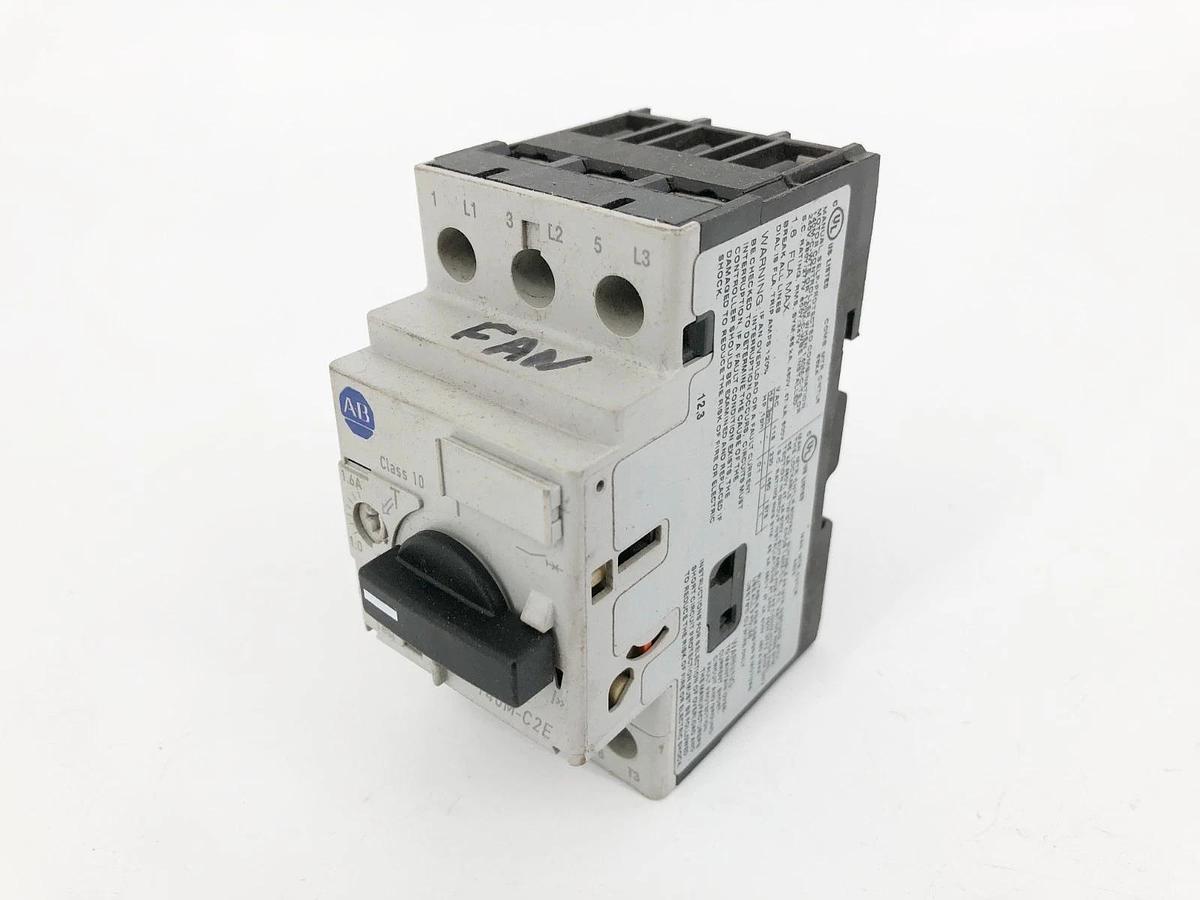 Used Allen Bradley 140M-C2E-B16 Ser. C Motor Circuit Breaker 1-1.6A