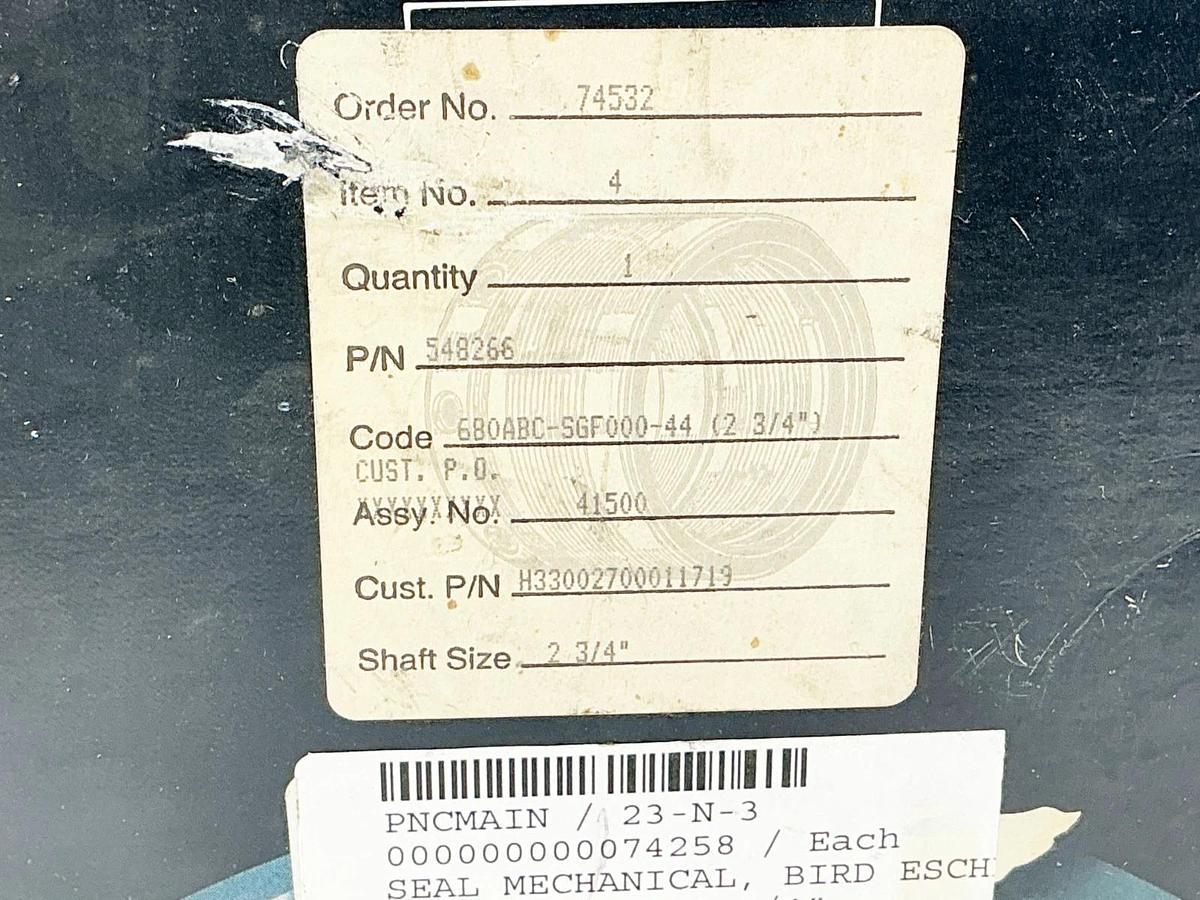 New EG&G 548266 Mechanical Seal 680ABC-SGF000-44 2 3/4"
