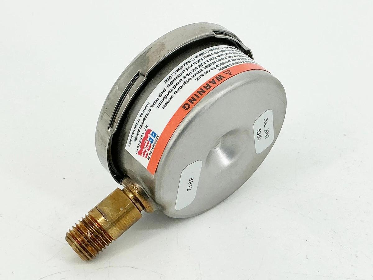 New Ashcroft 25-1009-AW-02L-600# Pressure Gauge 0-600PSI 2.5" Face 1/4" NPT