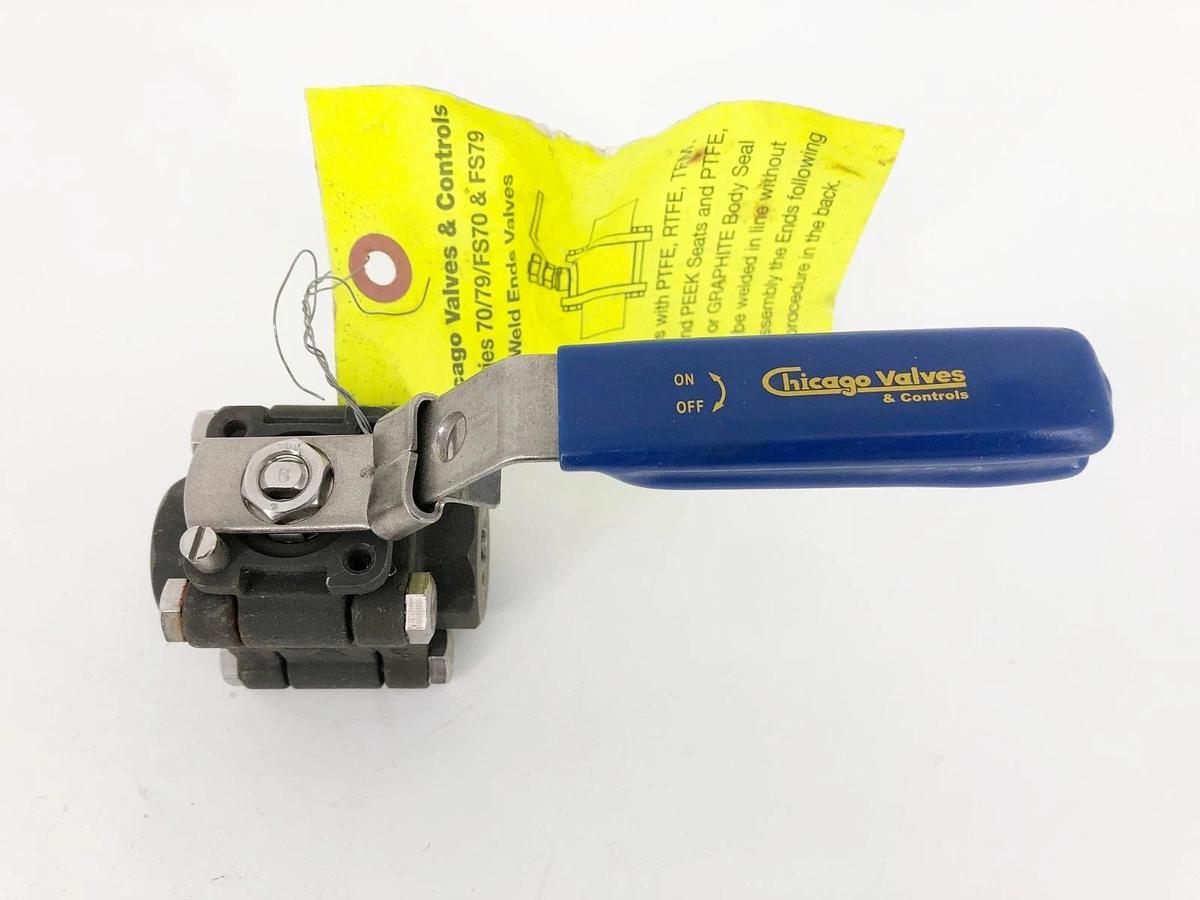 New Chicago Valves 794466XGGSW002 Ball Valve Carbon Steel 1/4" 1960psi - No Box