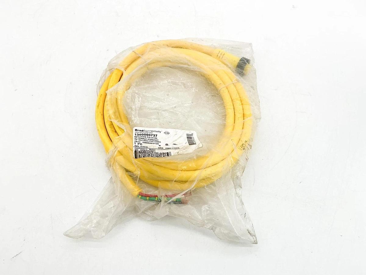 New Brad Connectivity 1300060737 Cordset 4P Female 104000A01F120 41109