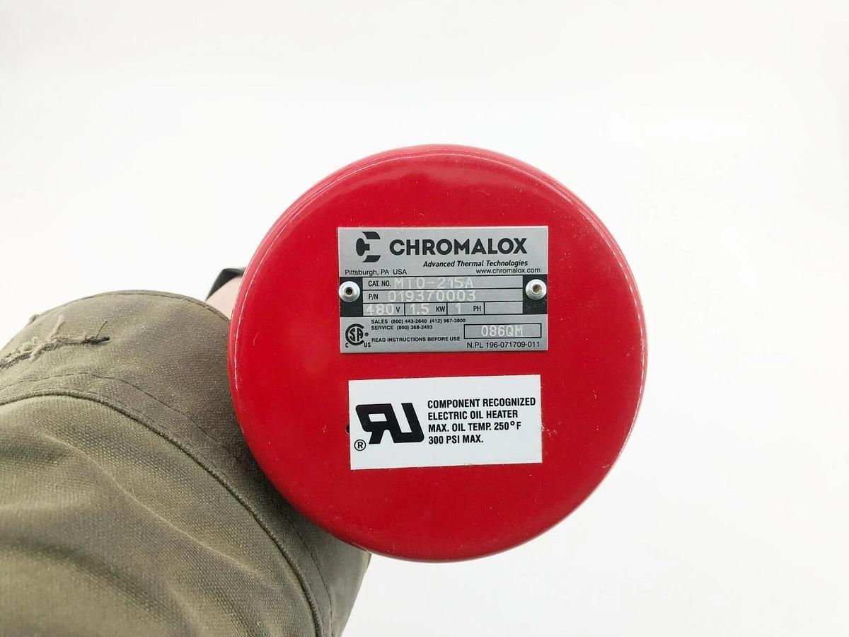 New Chromalox MTO-215A Screw Plug Immersion Heater 480V 2" NPT P/N 019370003