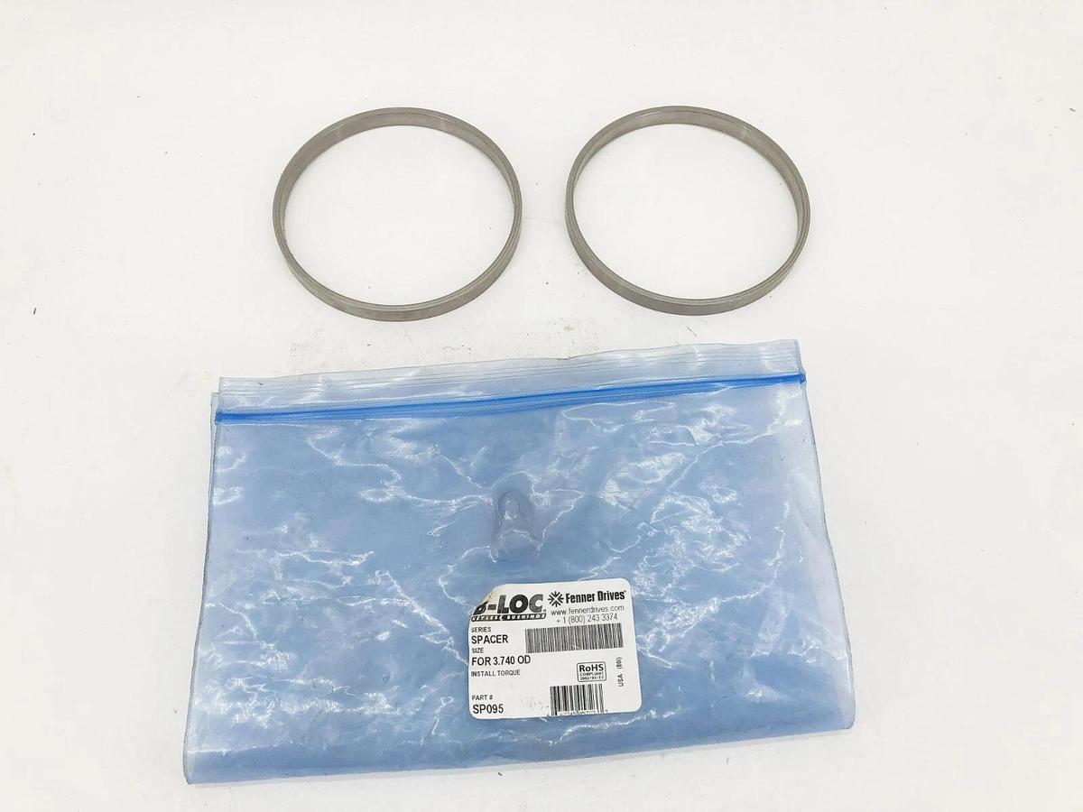 Lot of 2 New Fenner Drives SP095 Spacers For 3.740 OD B106 Keyless Bushing