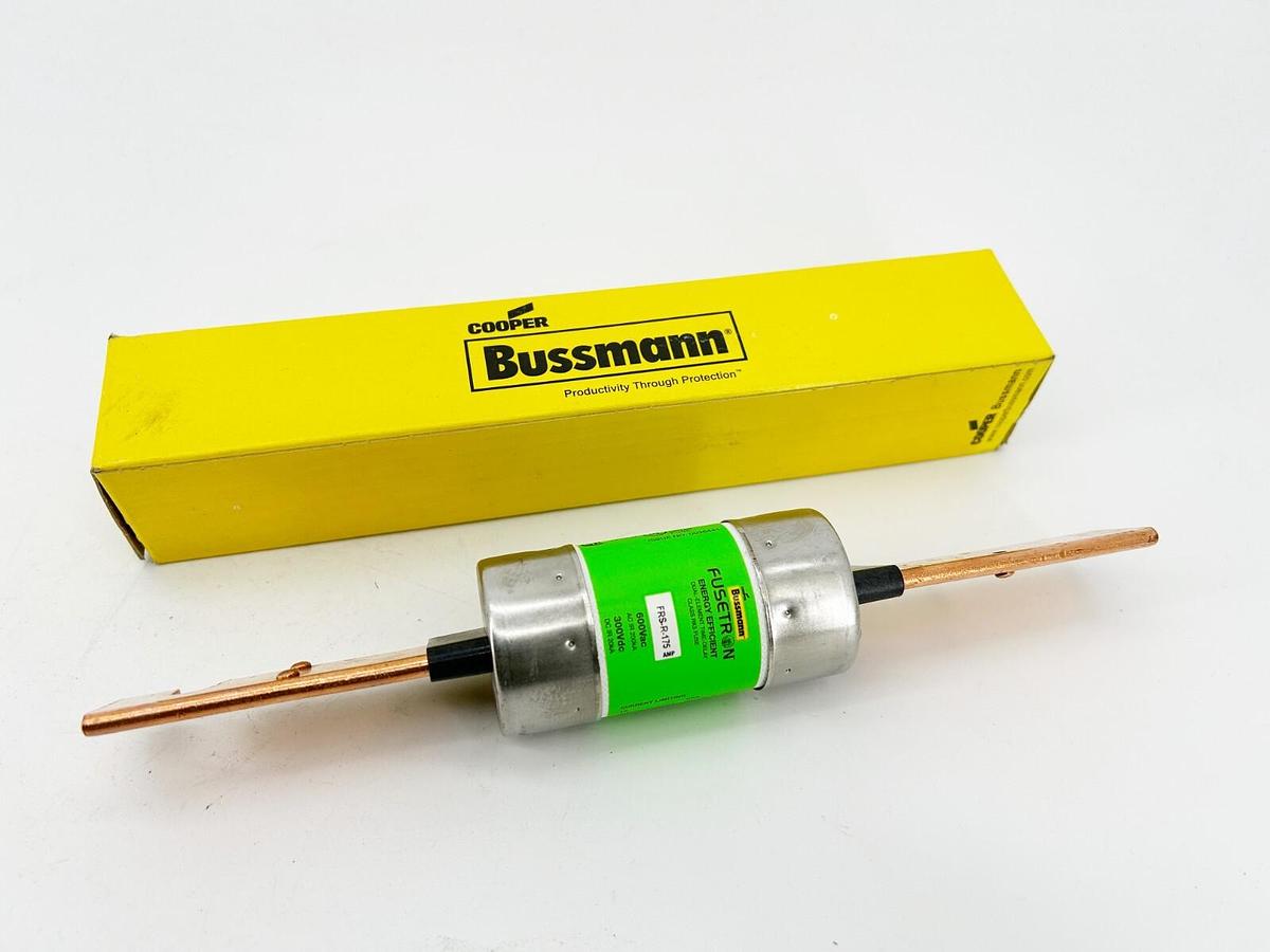 New Bussmann FRS-R-175 Dual Element Time Delay Fuse 600VAC 300VDC 175A