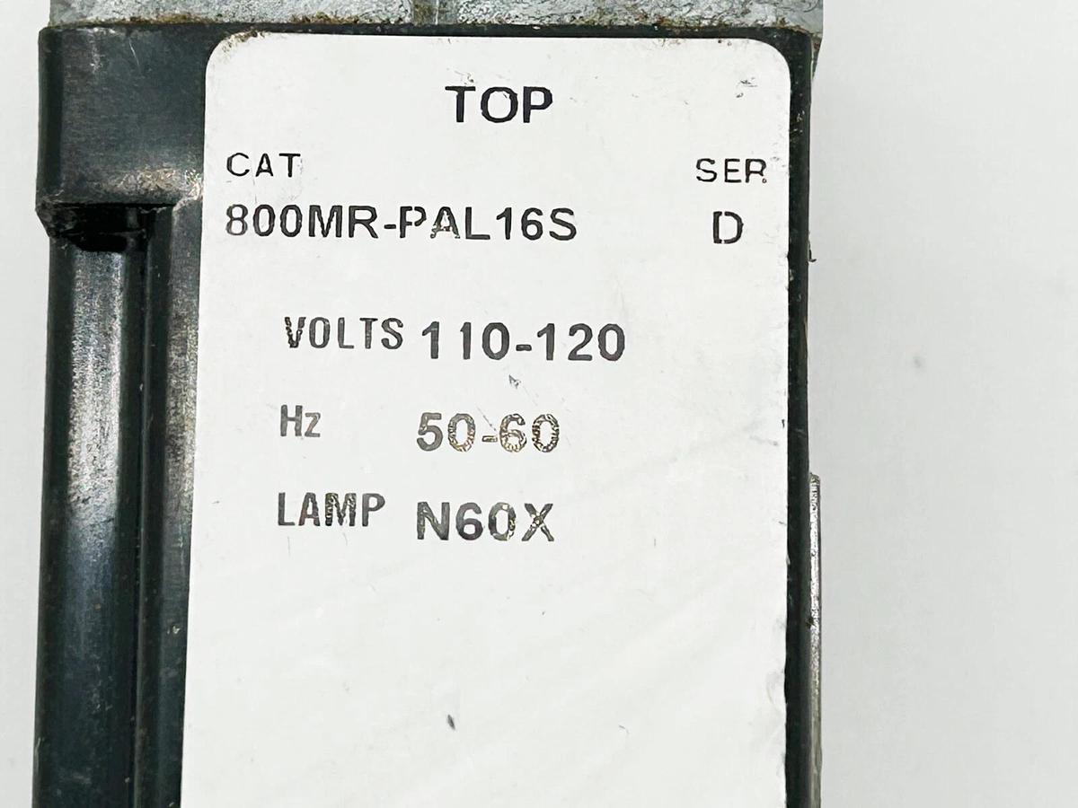 Used Allen Bradley 800MR-PAL16S Push Button Green 22MM 300V 50/60Hz Ser. D