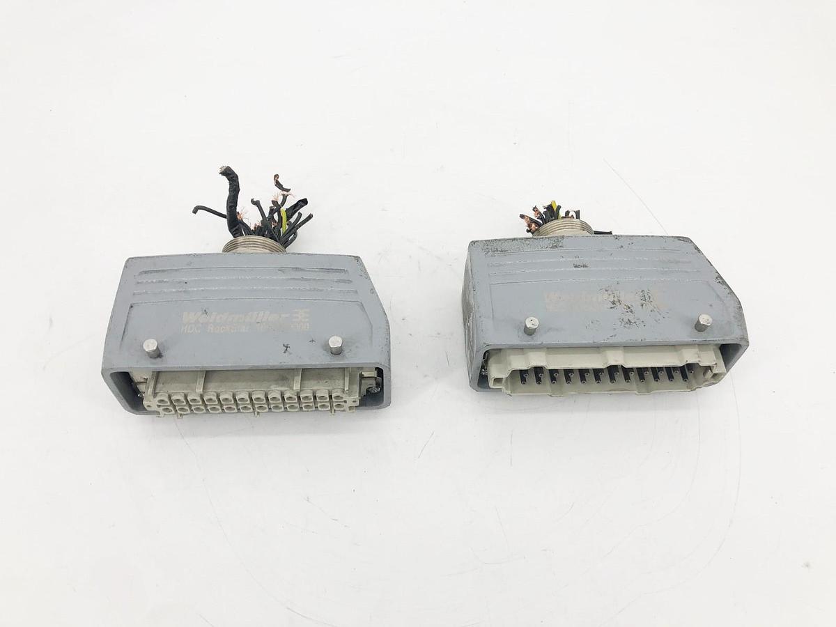 Used Lot of 2 Weidmuller 1661370000 Heavy Duty Power Connectors HCD Rockstar