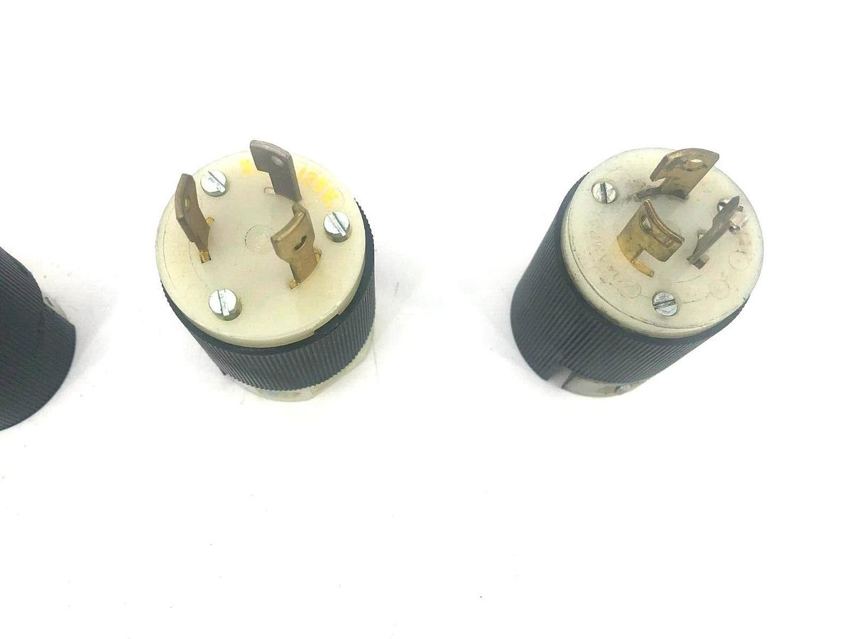Used Lot of 10 Misc. Hubbell Twist and Lock Plugs and Receptacles 20A 125/250VAC 600