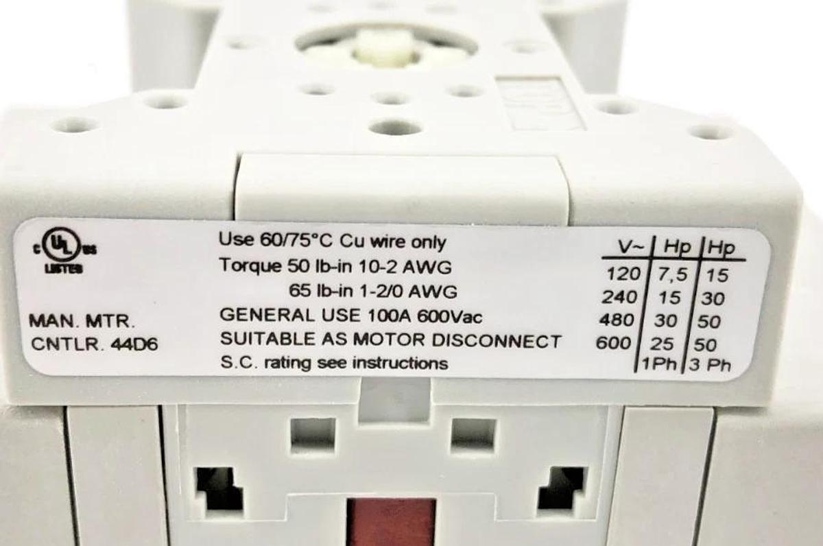 New Allen Bradley 194E-E100-1753 Ser. B Load Switch 3P 100A 600VAC