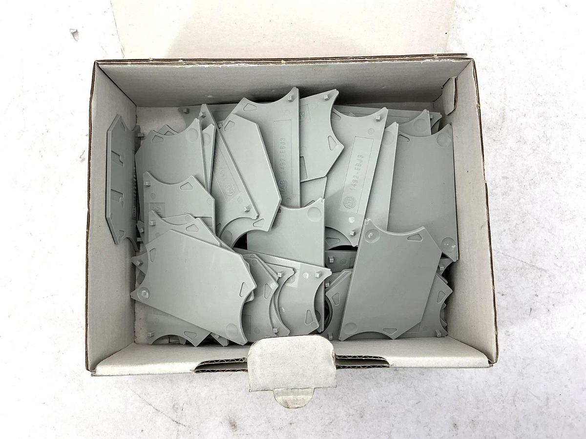 Box of 47 New Allen Bradley Ser A 1492-EBJ3 End Barriers