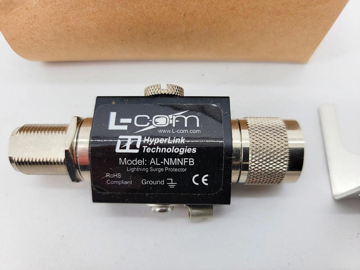 New L-Com AL-NMNFB-9 N(M)-N(F) Bulkhead Lightning Protector 0-3GHz 90V