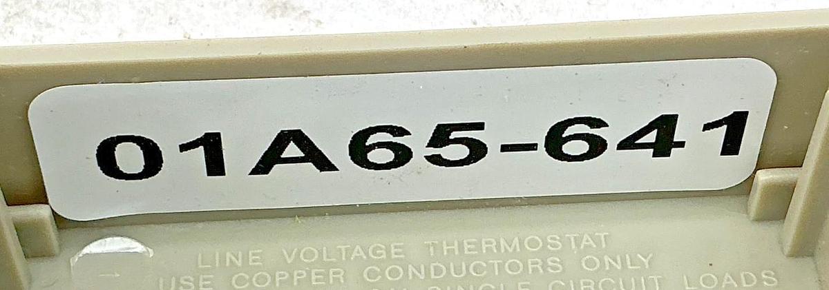 New White-Rogers Emerson 01A65-641 Electric Heat Thermostat Line Voltage 40-85F