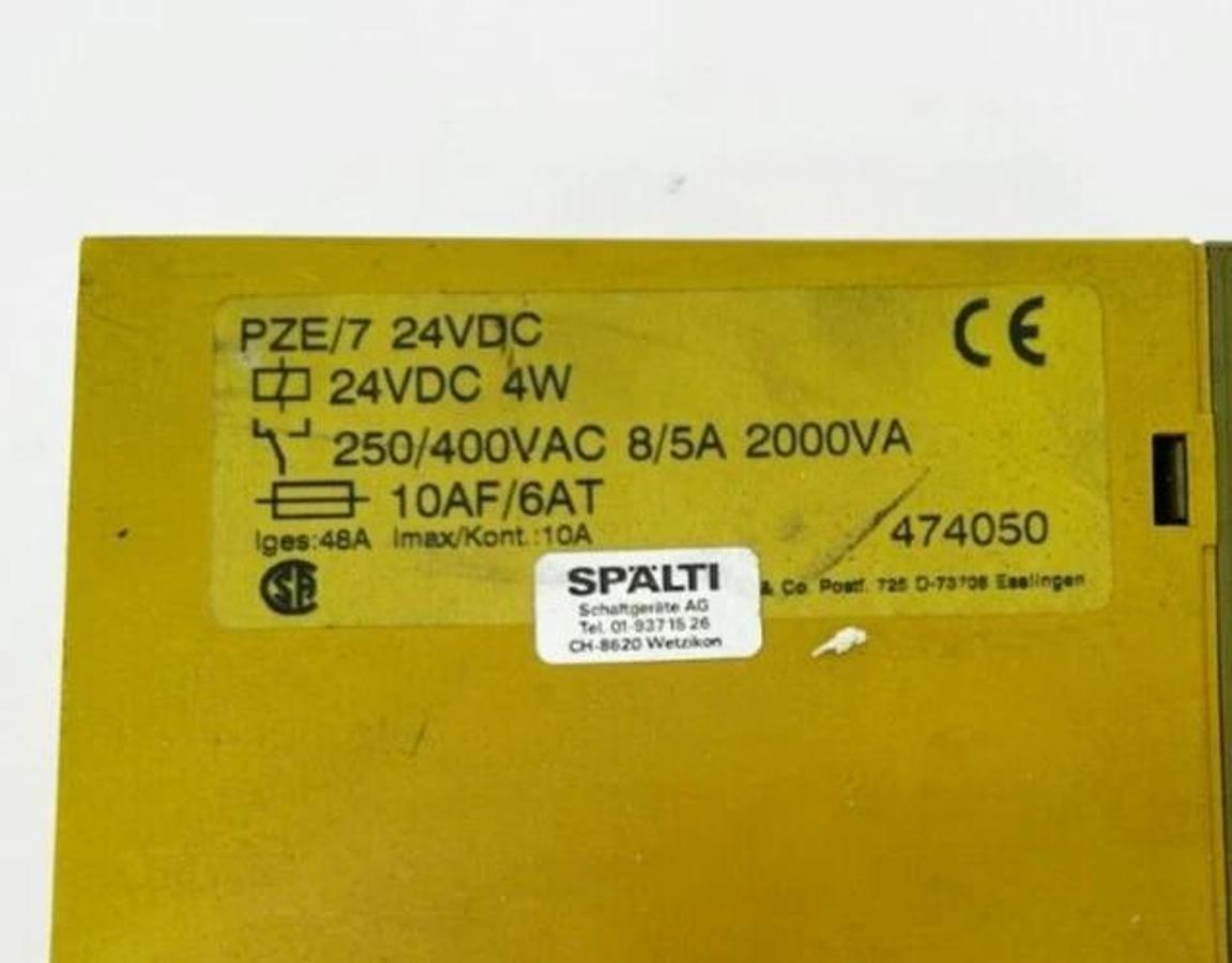 Used Pilz PZE/7 Safety Relay 24VDC 474050
