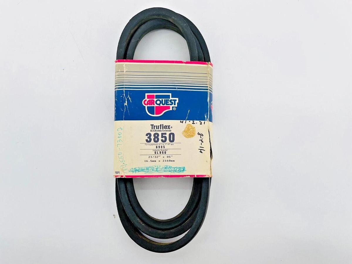 New Gates 3850 Truflex Belt 5L850 21/32in X 85in