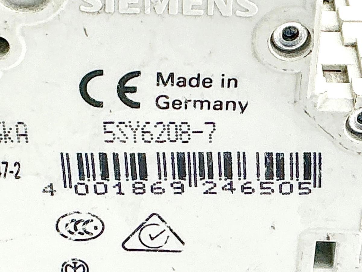 New Siemens 5SY6208-7 Mini Circuit Breaker 400V 2P - No Box