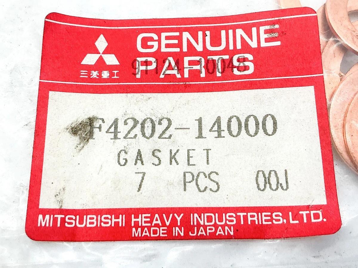 New Pack of 7 Mitsubishi F4202-14000 Copper Gasket Washer
