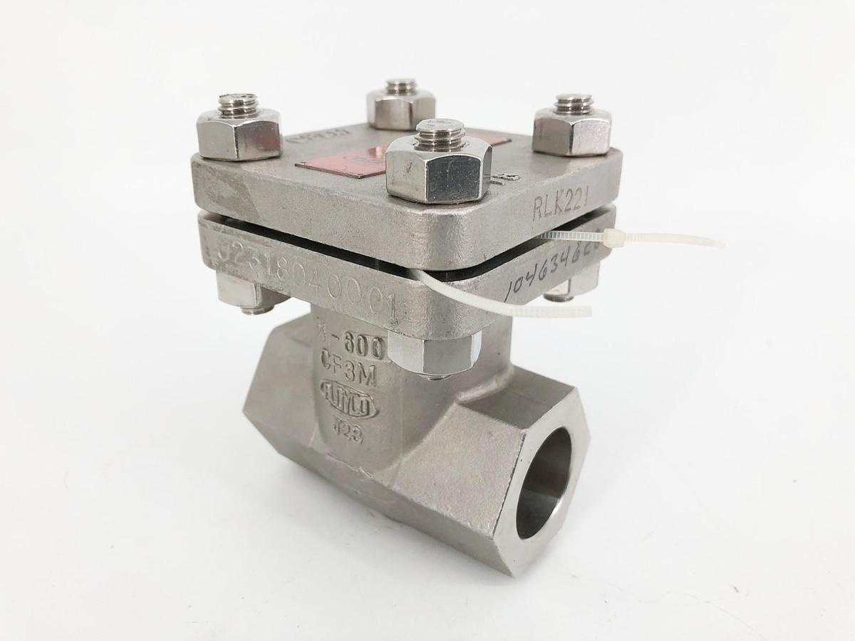 New Aloyco 4374 Stainless Steel Check Valve Size 3/4" Class 600 CF3M - No Box