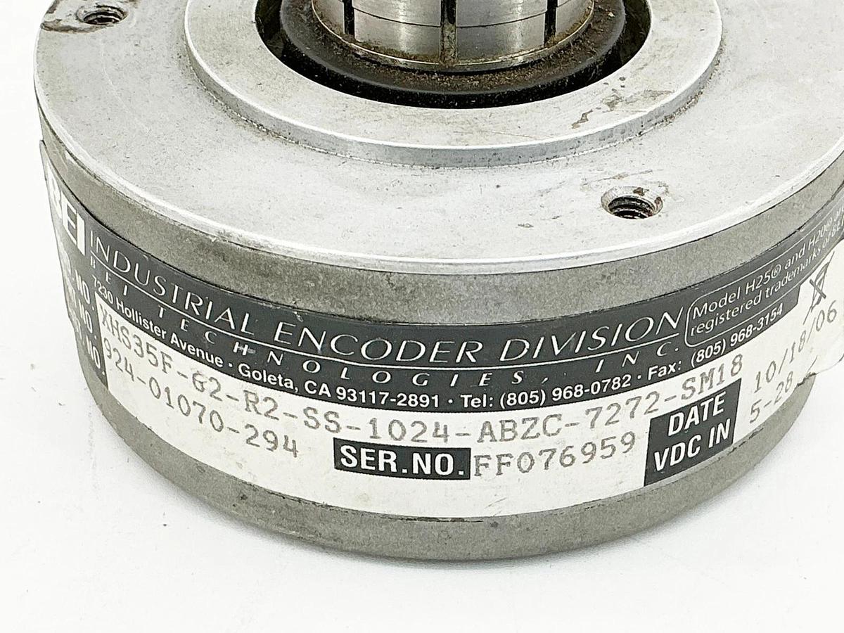 Used BEI 924-01070-294 Encoder 5-28VDC XHS35F-62-R2-SS-1024-ABZC-7272-SM18