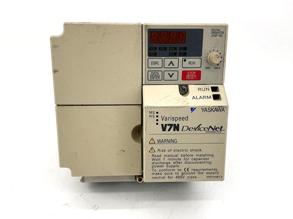 Used Yaskawa CIMR-V7NU43P7 Varispeed Drive 3PH 12A 380-460VAC 50/60HZ