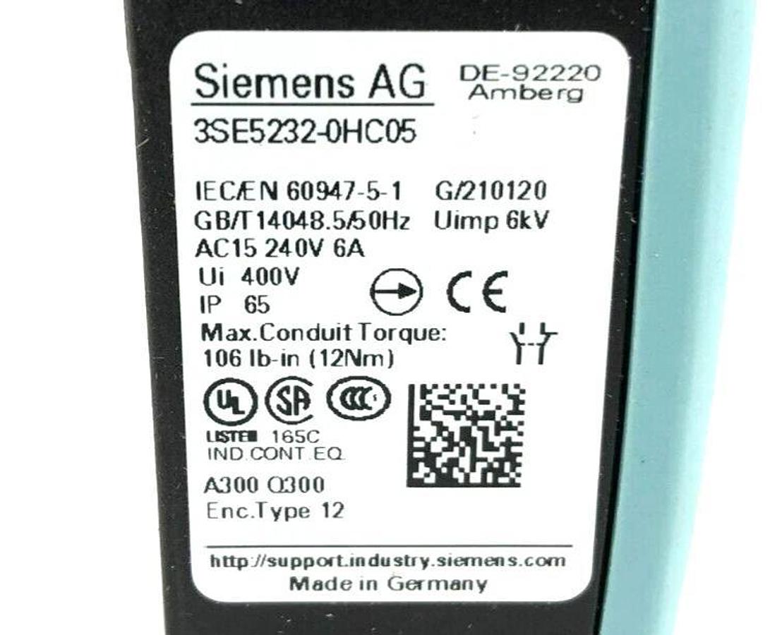 New Siemens 3SE5232-0HC05 Position Switch