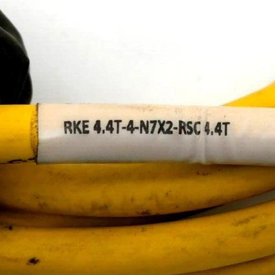 New Turck U-37856 M12 Cordset, RKE 4.4T-4-N7X2-RSC 4.4T - No Box