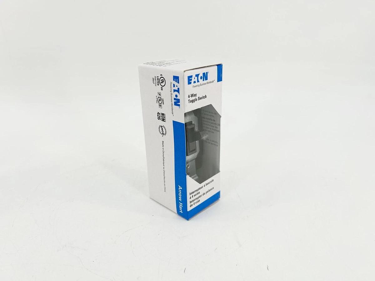 New Lot of 2 Eaton 1242-7B-BOX 4 Way Toggle Wall Switch 15A