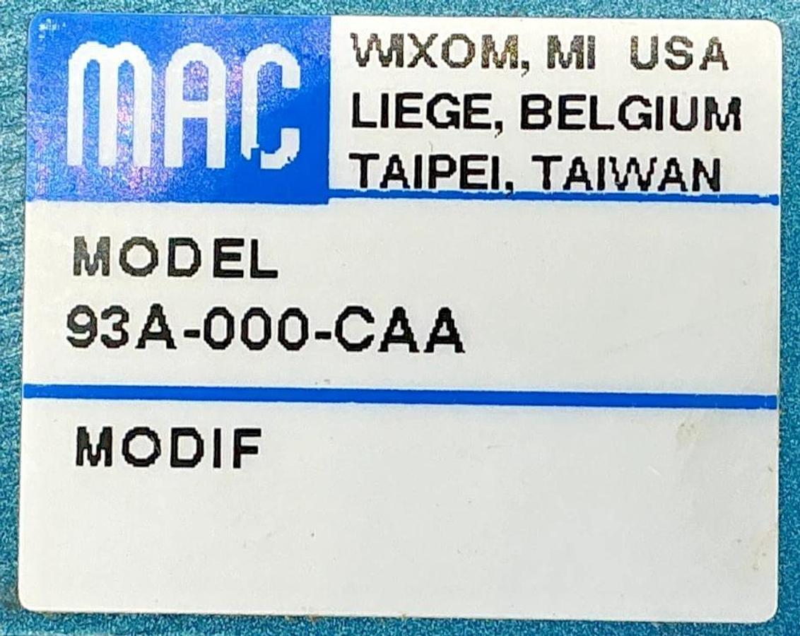 New MAC Valves 93A-000-CAA Pneumatic Valve Base Manifold 4-Wire 1/2"NPTF -No Box