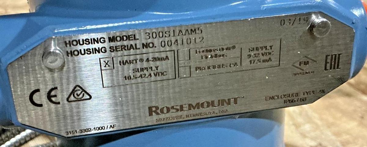 New Rosemount 3051S2CD3A2B12A1AM5 Pressure Transmitter 285PSI CAL: 0-1000 in H2O