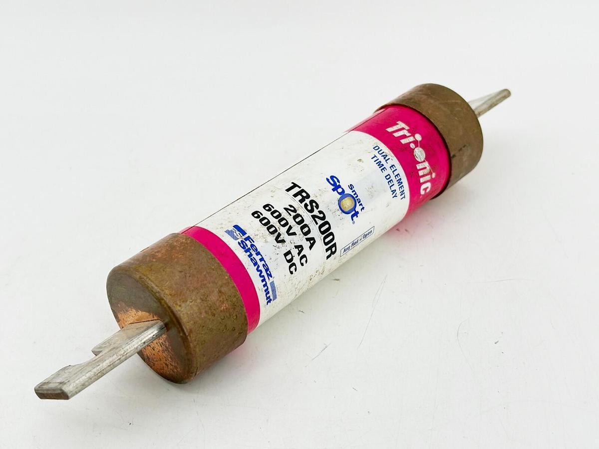 Used Ferraz Shawmut TRS200R Dual Element Time Delay Fuse 200A 600V Class RK5