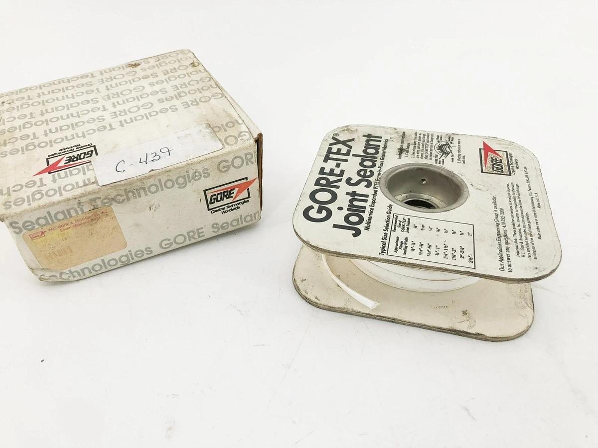 New Gore-Tex 0075C Expanded PTFE Joint Sealant 3/16" (Partial Roll)
