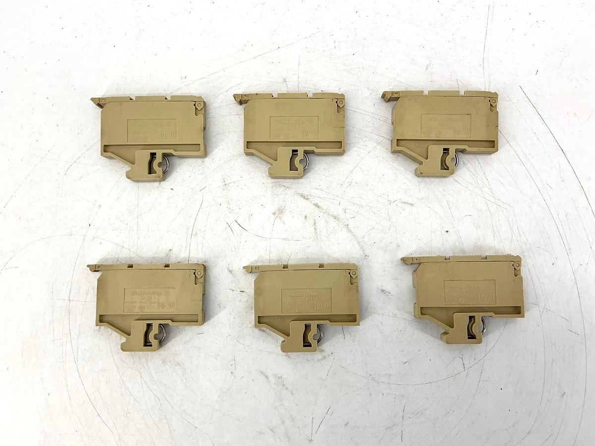 Used Lot of 6 Weidmuller ASK-1 Fuse Holding Terminal Block 6.3A 250V ASK1