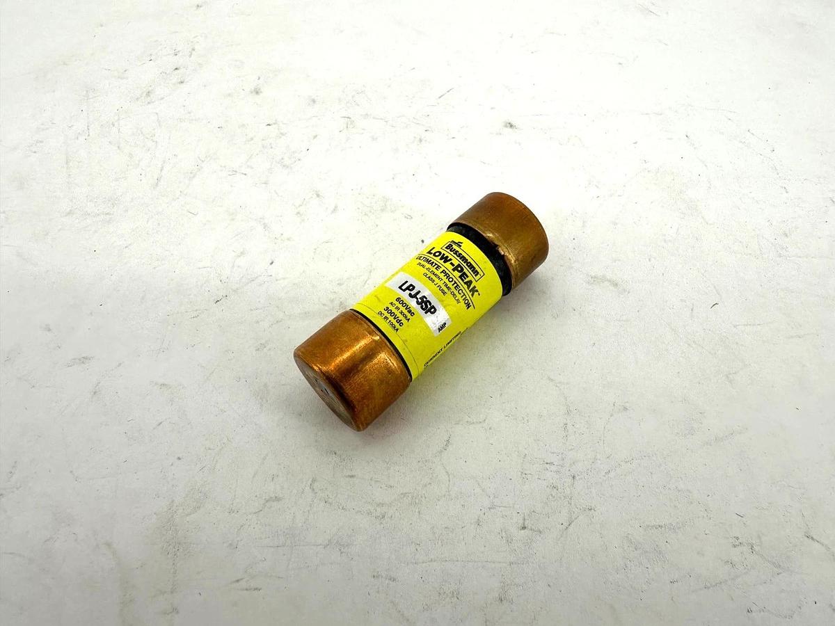 Lot of 3 New Bussmann LPJ-5SP Low-Peak Dual-Element Class J Fuse 5A 600V
