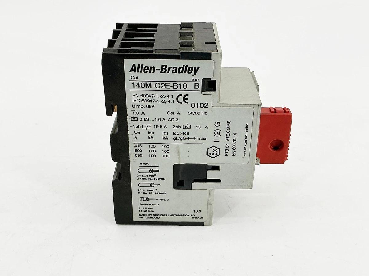 New Allen Bradley 140M-C2E-B10 Circuit Breaker 690V 0.63-1A 2PH Ser.B- No Box