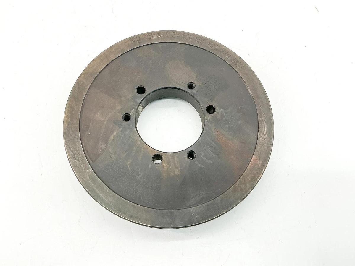 New Martin 2-3V-650-SDS Bushing Bore V-Belt Pulley 2 Groove 6.5" OD 5876RPM