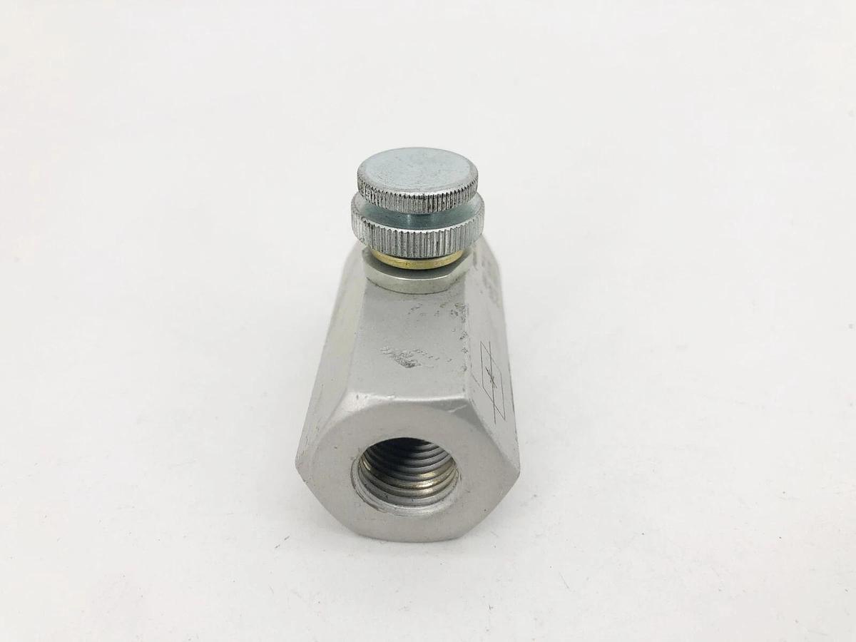 Used Festo GRO-1/4 Flow Control Valve 2109 0-10 bar
