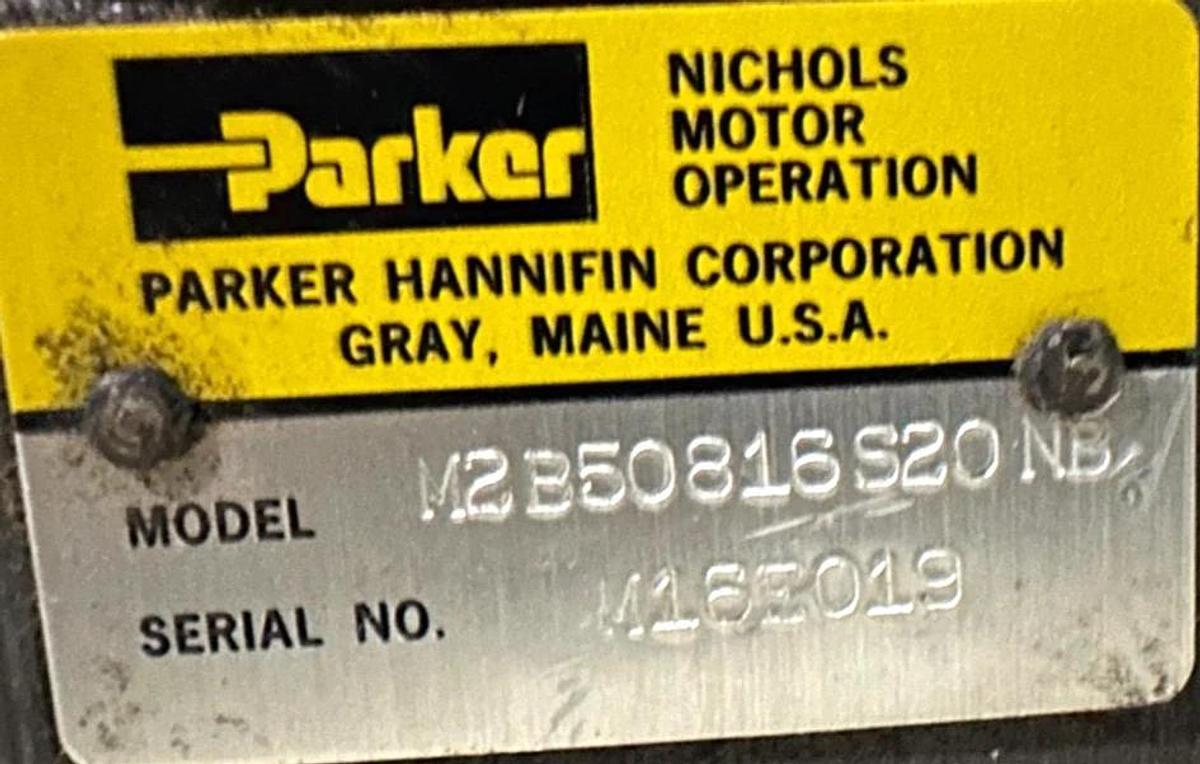 New Parker M2B50816S20NB High Speed Hydraulic Motor 1700 PSI 0.875" OD - No Box