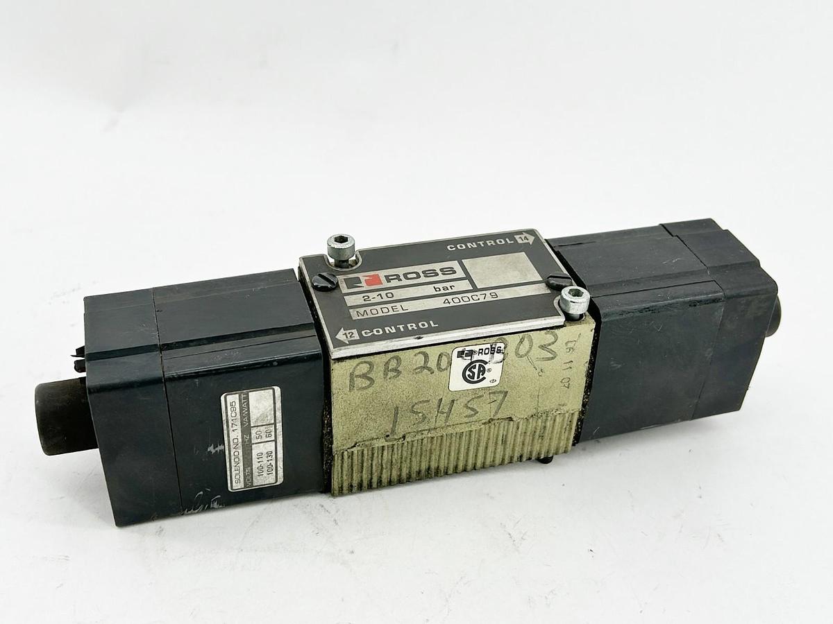 Used Ross Controls 400C79 Control Valve 10Bar 120V 50/60Hz