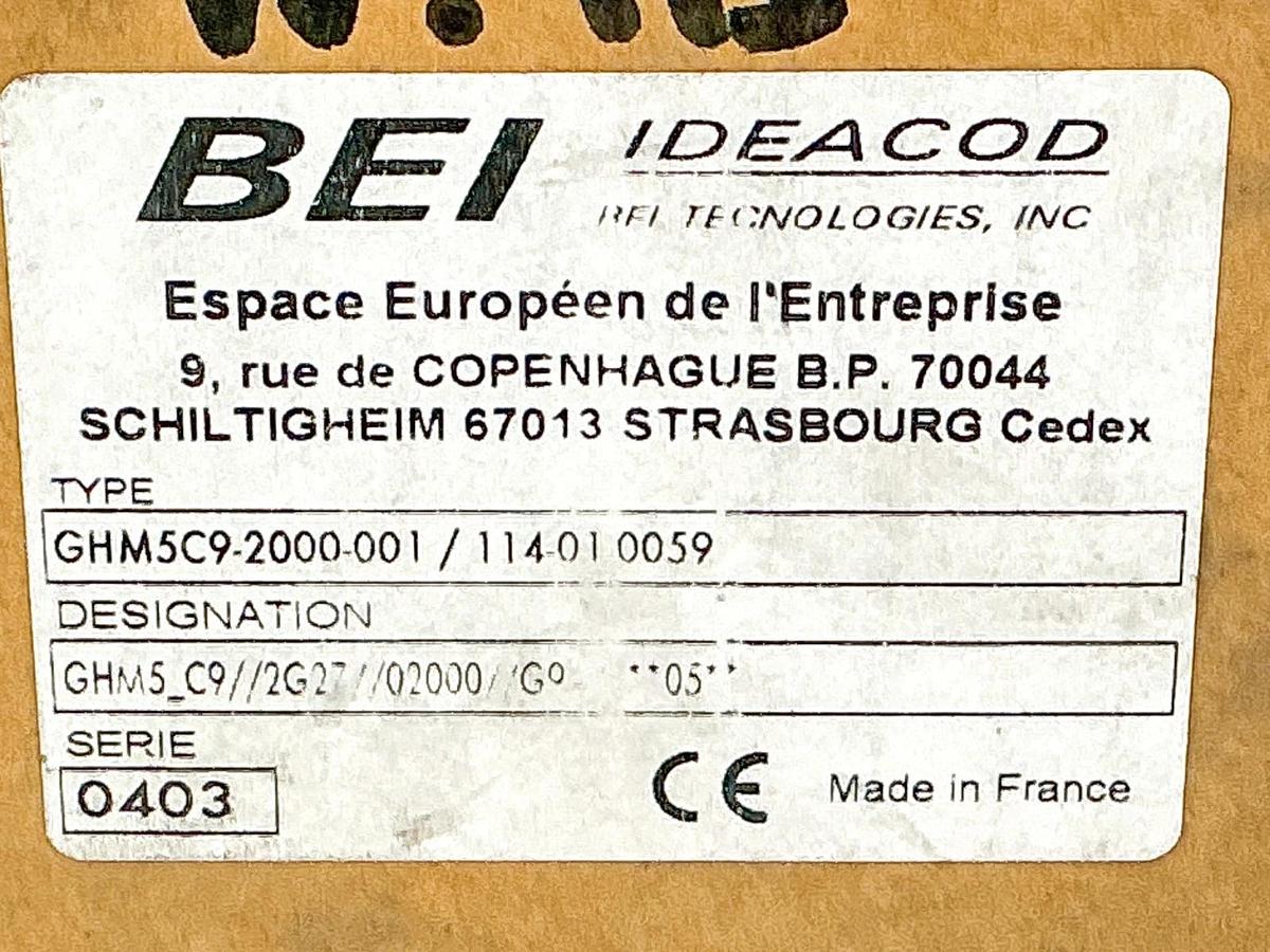 New BEI GHM5C9-2000-001 Encoder 5V GHM5_C9 2G27 02000 G9A **05**