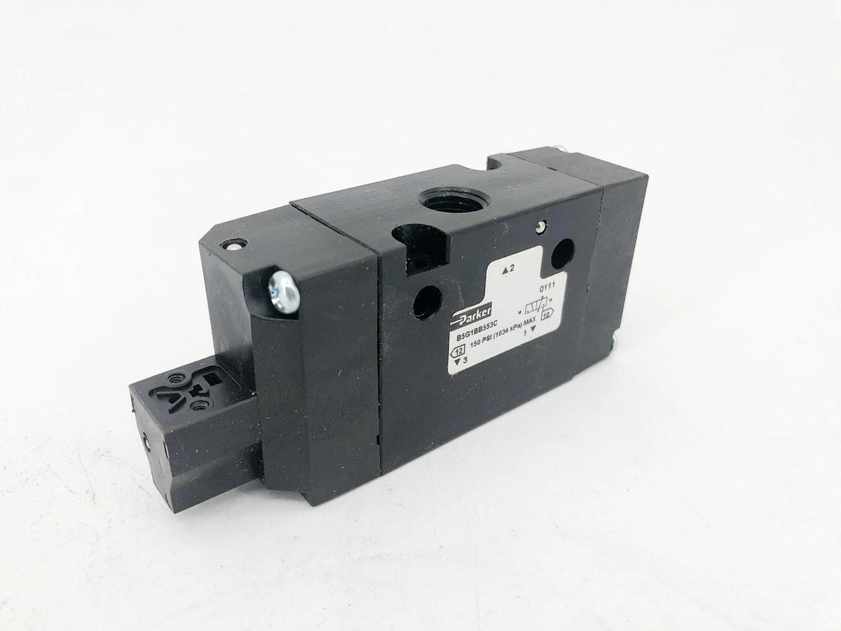 New Parker B5G1BB553C Solenoid Air Control Valve 150psi 120VAC