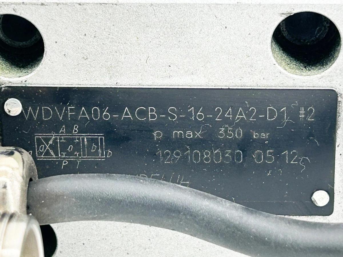 Used Wandfluh WDVFA06-ACB-S-16-24A2-D1 Hydraulic Solenoid Valve PI45EV-F2-24A